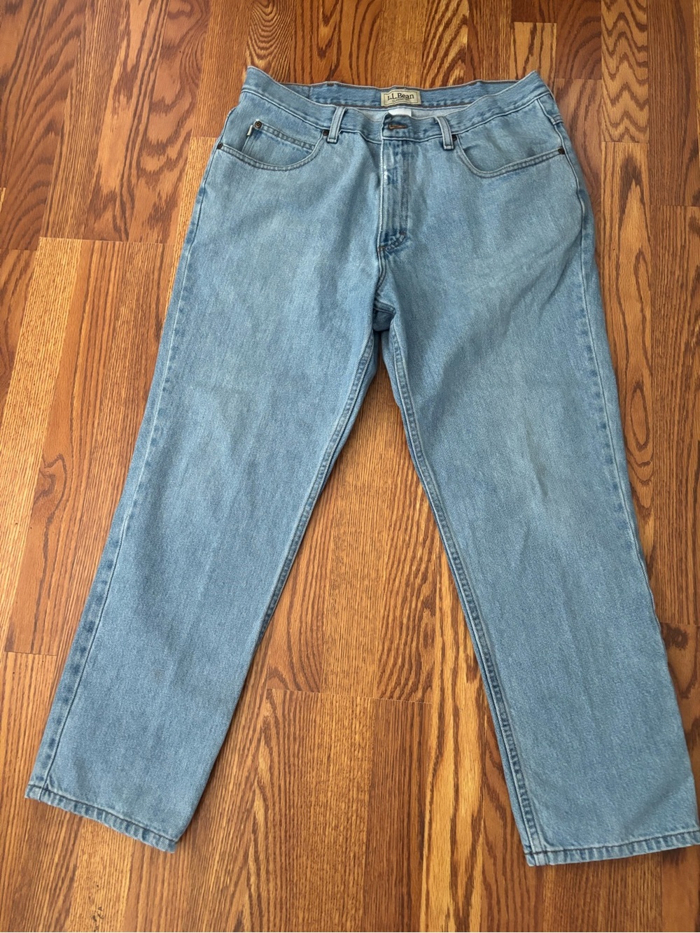 L.L. Bean Classic Fit Light Wash Denim Jeans 36x29